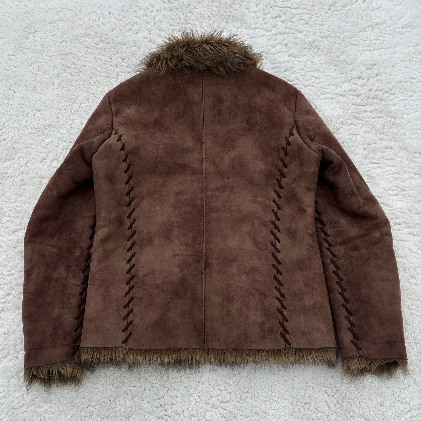 Schlüssel Scar Stitched Fur Jacket