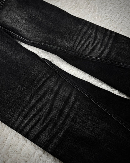 Tornado Mart Clawmark Wash Spiral Flared Jeans