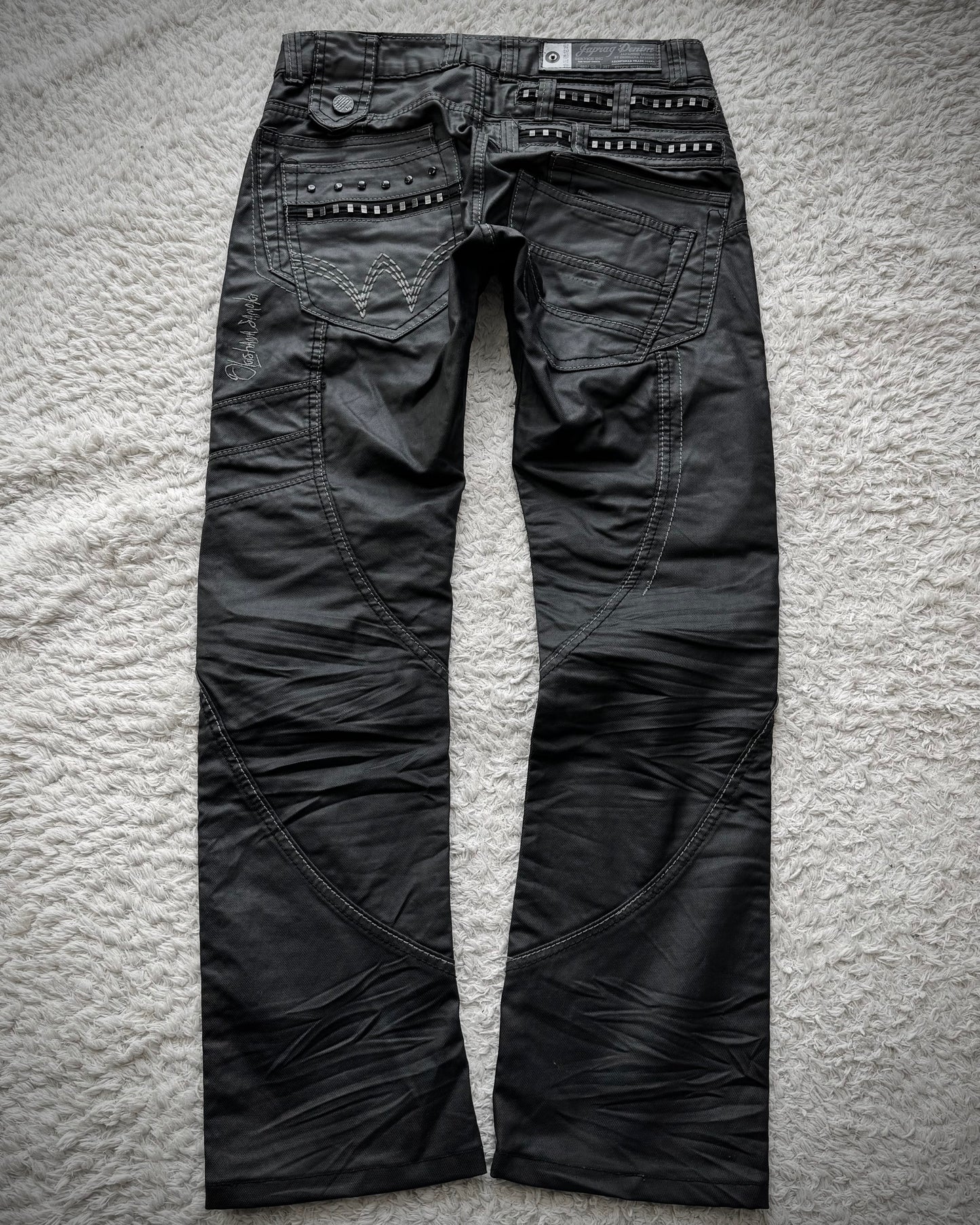 Japrag Denim Waxed Stapled Multi Panel Jeans