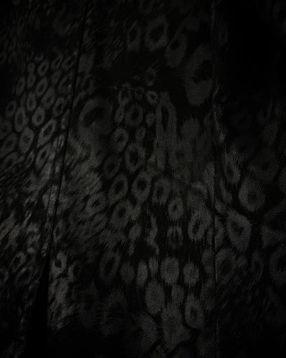 Tornado Mart Leopard Waxed Blazer