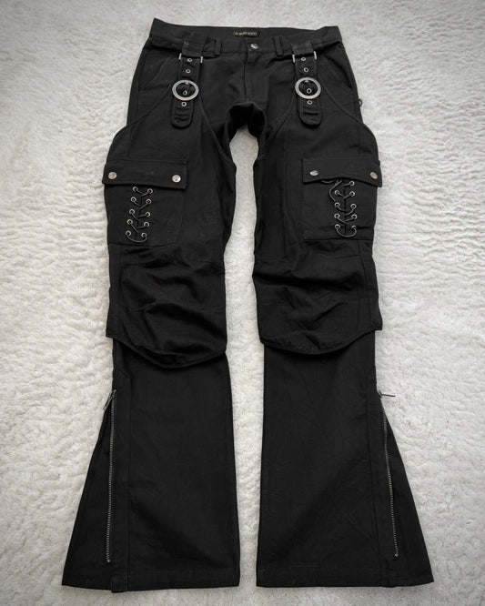 El Ropa Loco Transformable Lace Up Flared Cargo Pants