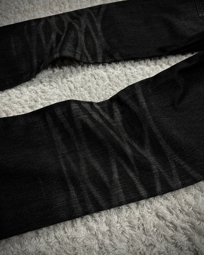 Murder License Whisker Washed Distressed Bootcut Jeans