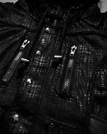 Durer Tartan Luster Hooded Tactical Jacket