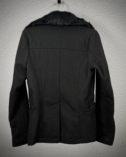 Fuga Fur Collar Napoleon Wool Jacket