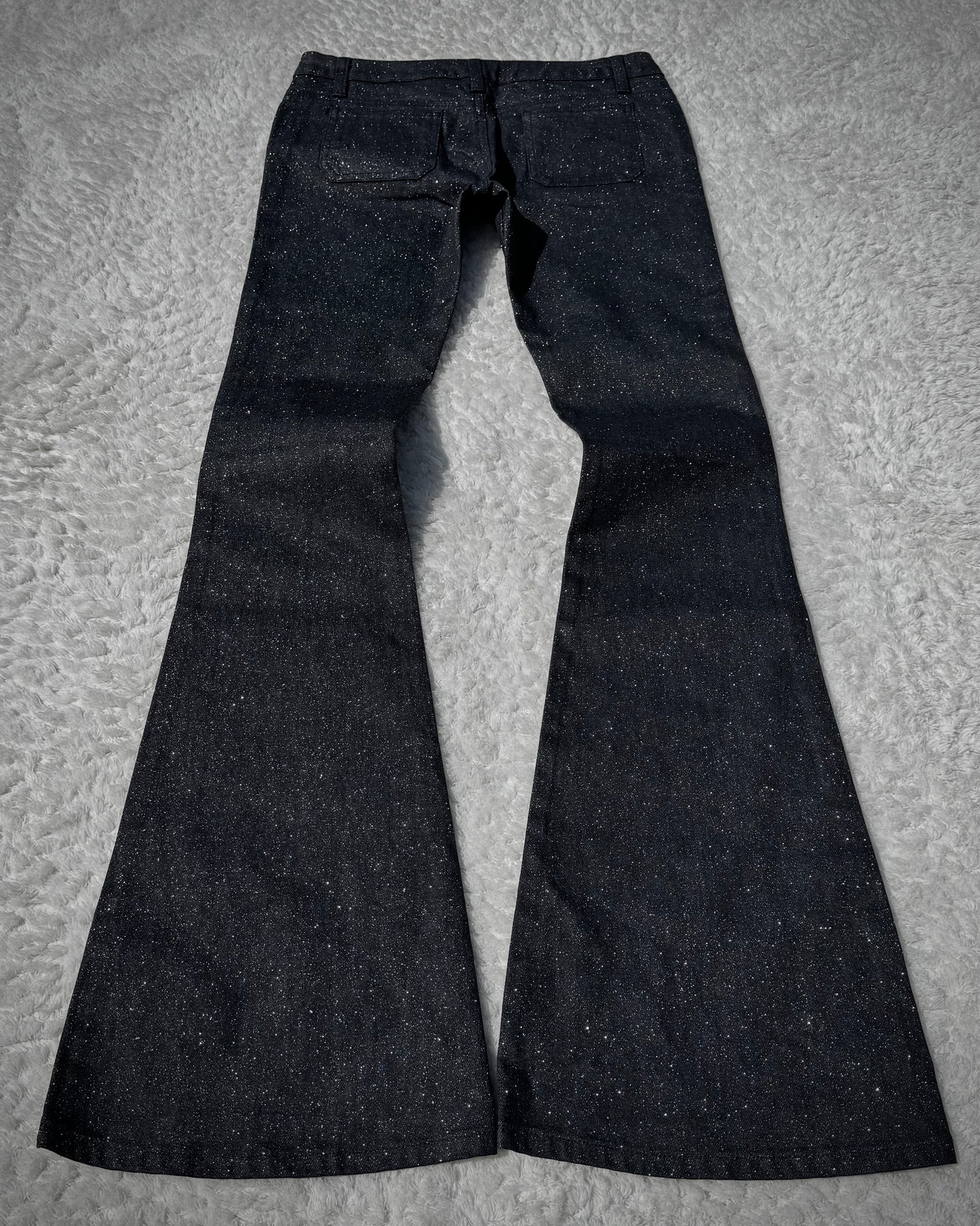 Et Boite Sparkly Flared Pants