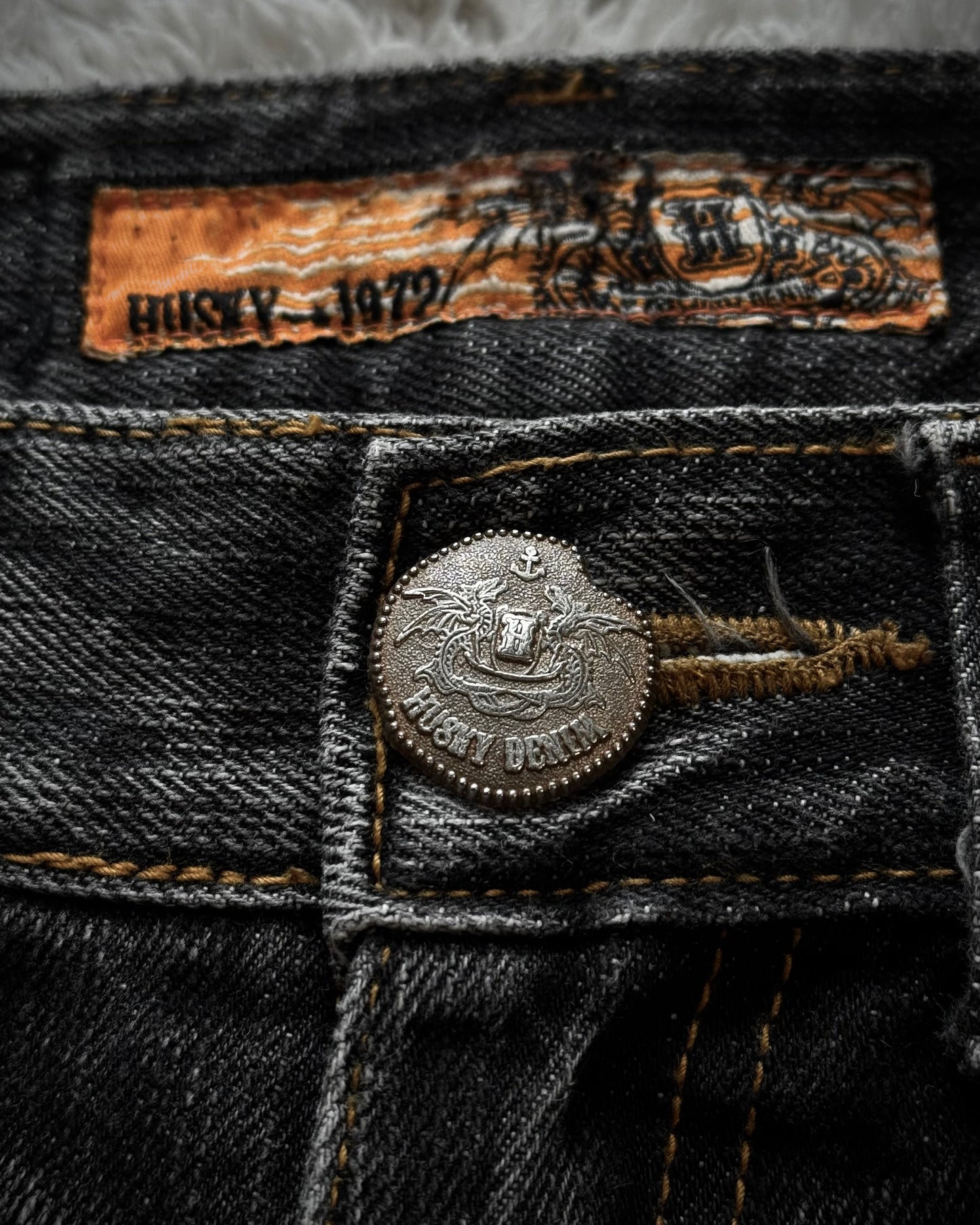 Husky Rustic Hardware Flared Jeans