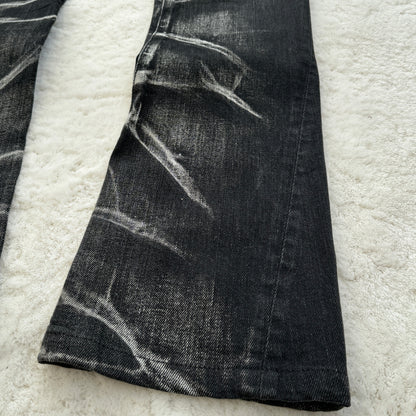 Tornado Mart Black Washed Spiral Denim