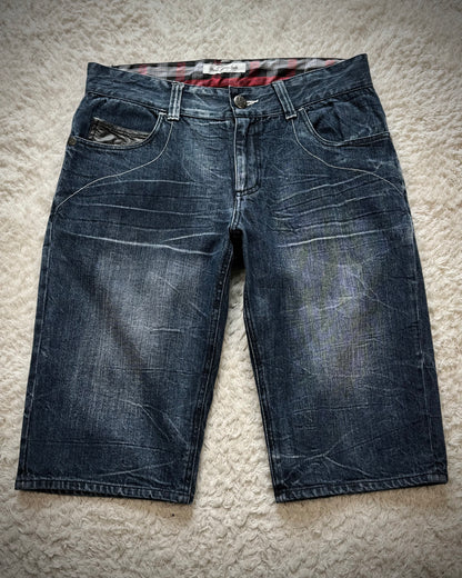 Root Three UK Flag Denim Shorts
