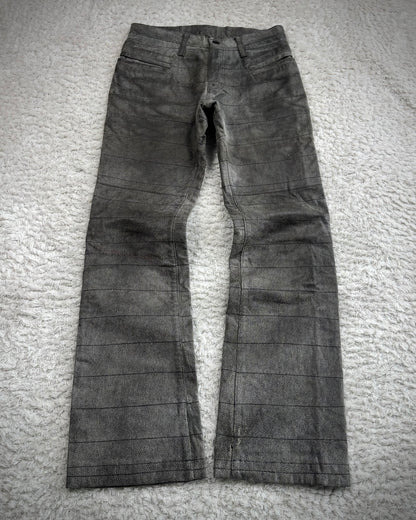 L7 Real Hip “Hagi” Textured Leather Bootcut Pants