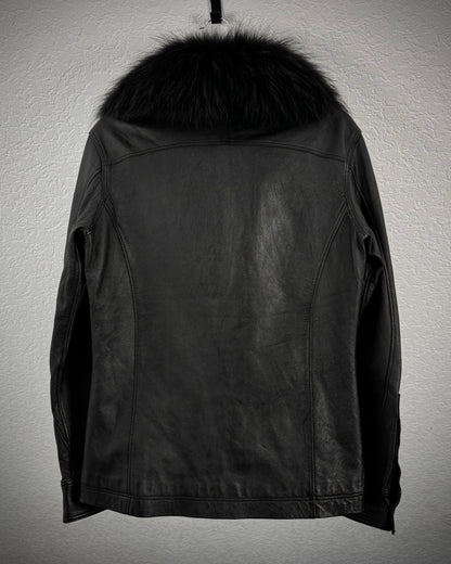 A.S.M. Raccoon Fur Sheepskin Leather Jacket