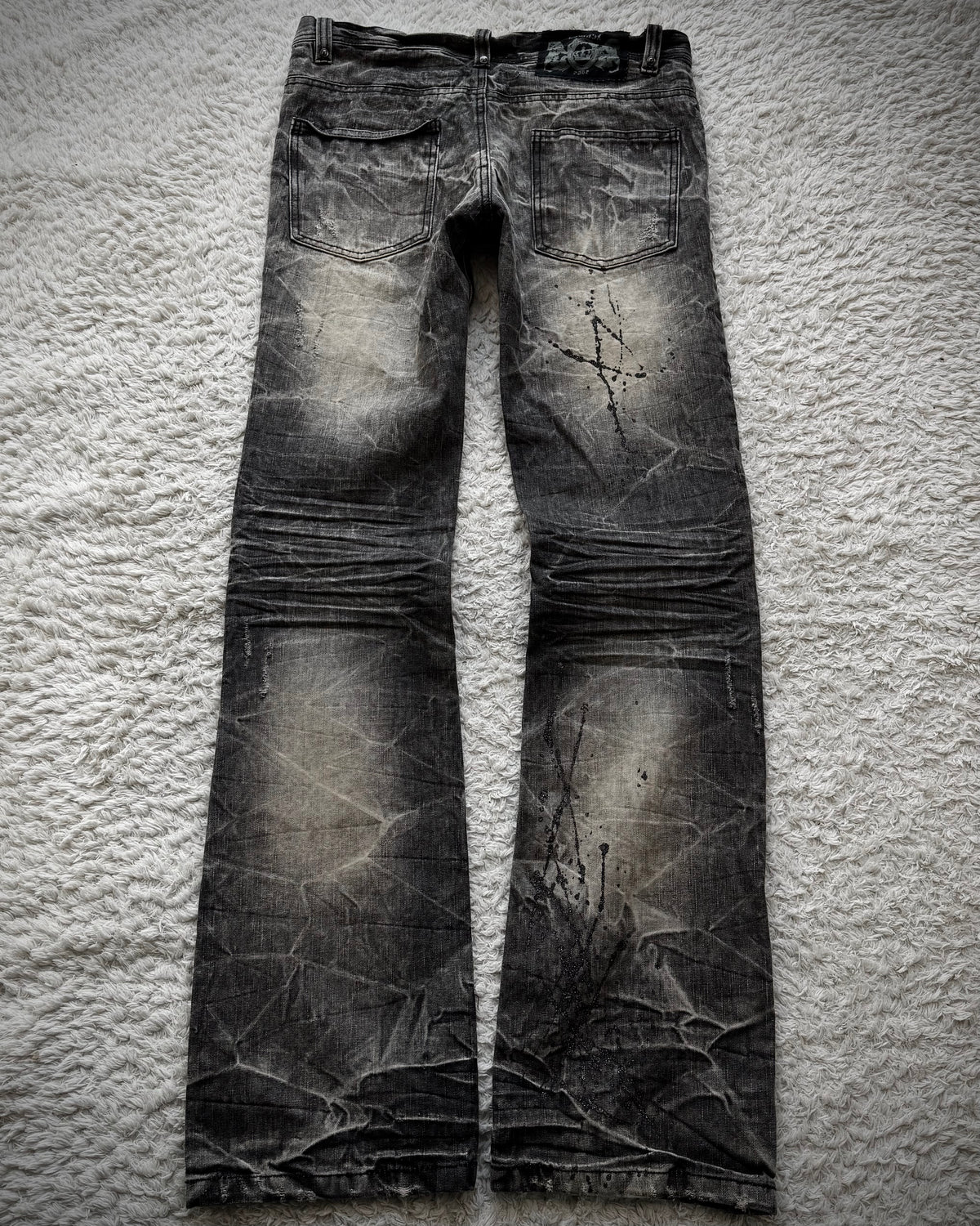 Lowbox Luster Splatter Honeycomb Bootcut Jeans