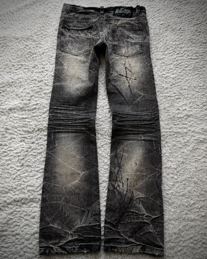Lowbox Luster Splatter Honeycomb Bootcut Jeans