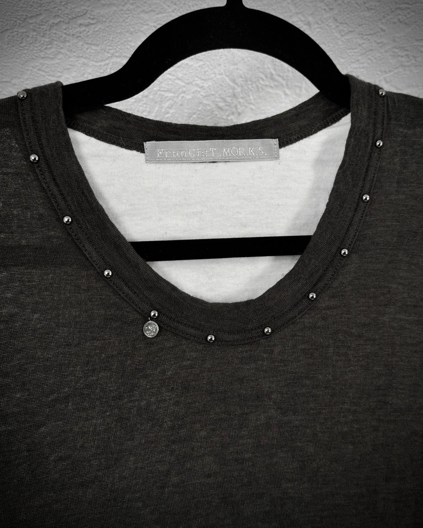 FranCisT MOR.K.S. Double Layered Studded Silver Thread Longsleeve Shirt