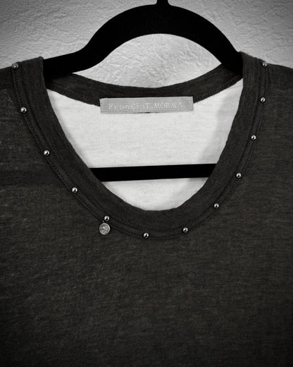 FranCisT MOR.K.S. Double Layered Studded Silver Thread Longsleeve Shirt