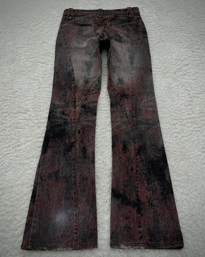Schlüssel Blood Washed Snake Hardware Bootcut Pants