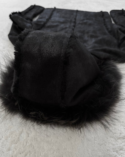 Fuga Textured Raccoon Fur Parka