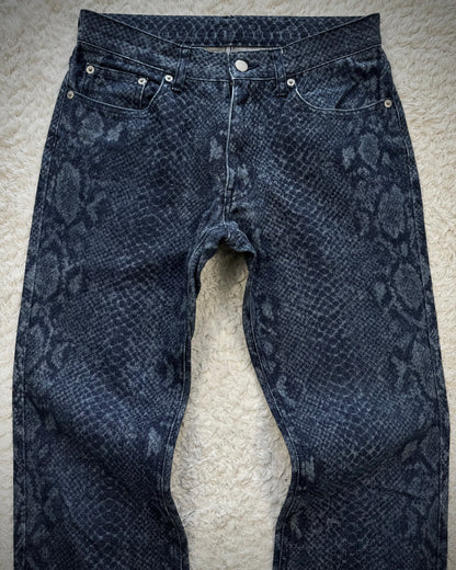 Mossimo Python Pattern Flared Jeans
