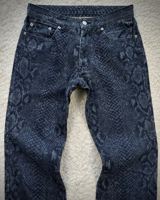 Mossimo Python Pattern Flared Jeans