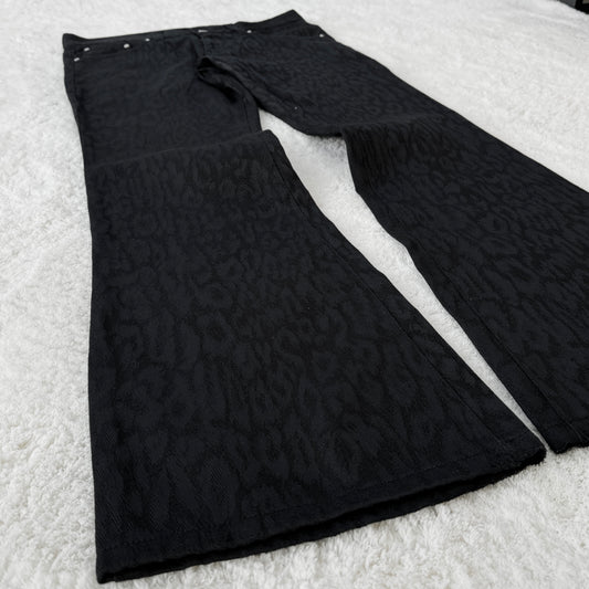 Tornado Mart Leopard Pattern Flared Pants