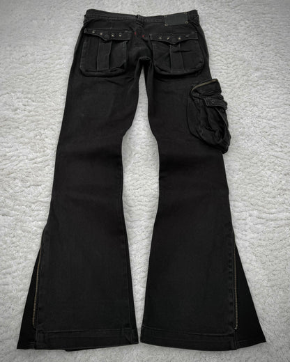 Semantic Design Studded Flared Cargo Pants