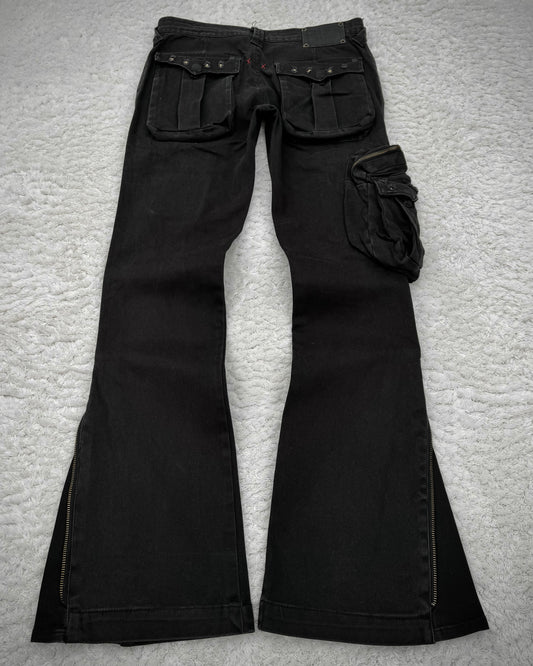 Semantic Design Studded Flared Cargo Pants