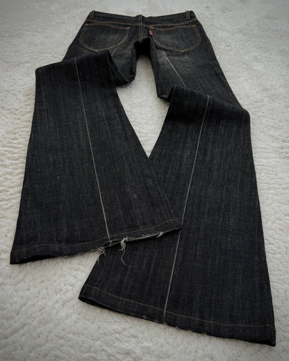 Tornado Mart Mud Claw Marks Washed Bell Bottom Flared Jeans