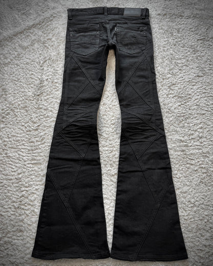 Tornado Mart Patchwork Flared Jeans