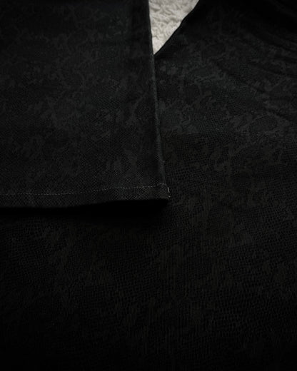 Tornado Mart Python Pattern Flared Pants