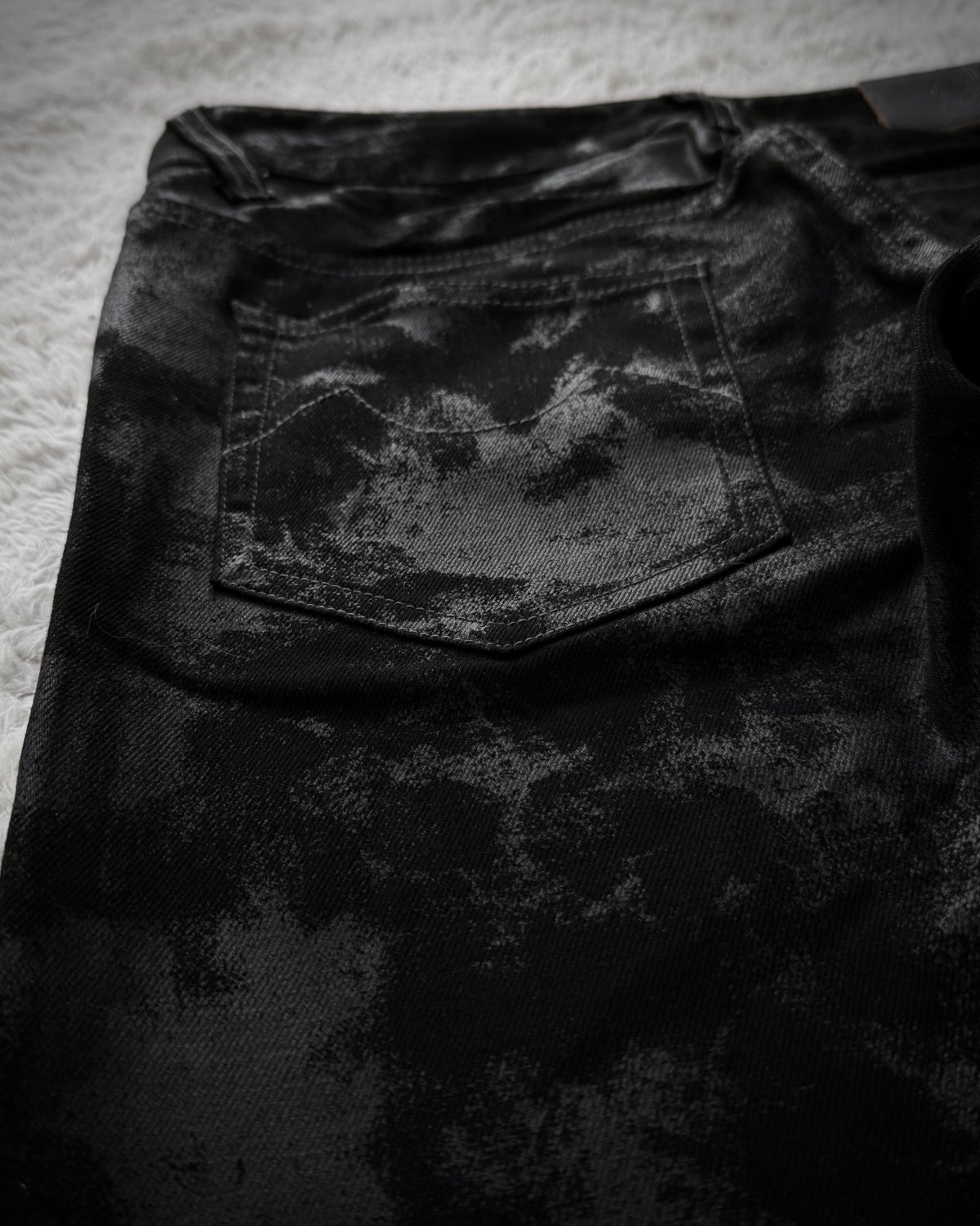 Tornado Mart Waxed Flared Jeans