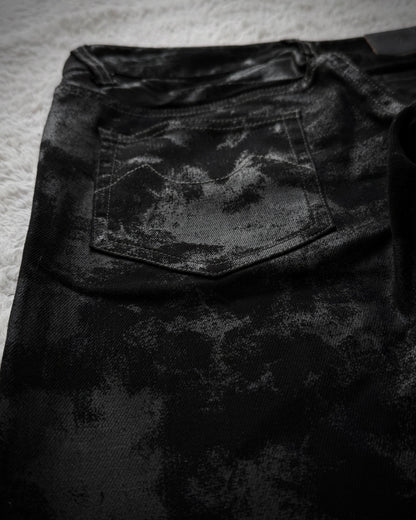 Tornado Mart Waxed Flared Jeans
