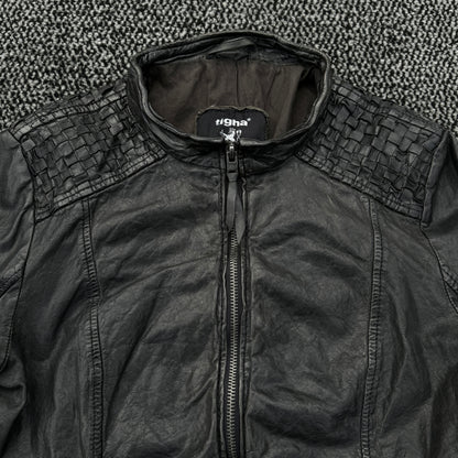 Tigha Quilted Sheepskin Leather Jacket