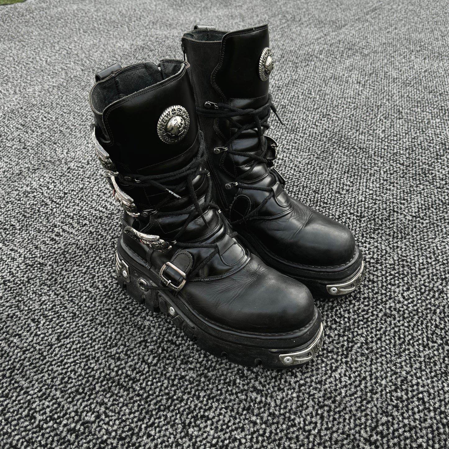 New Rock Metallic Reactor Boots