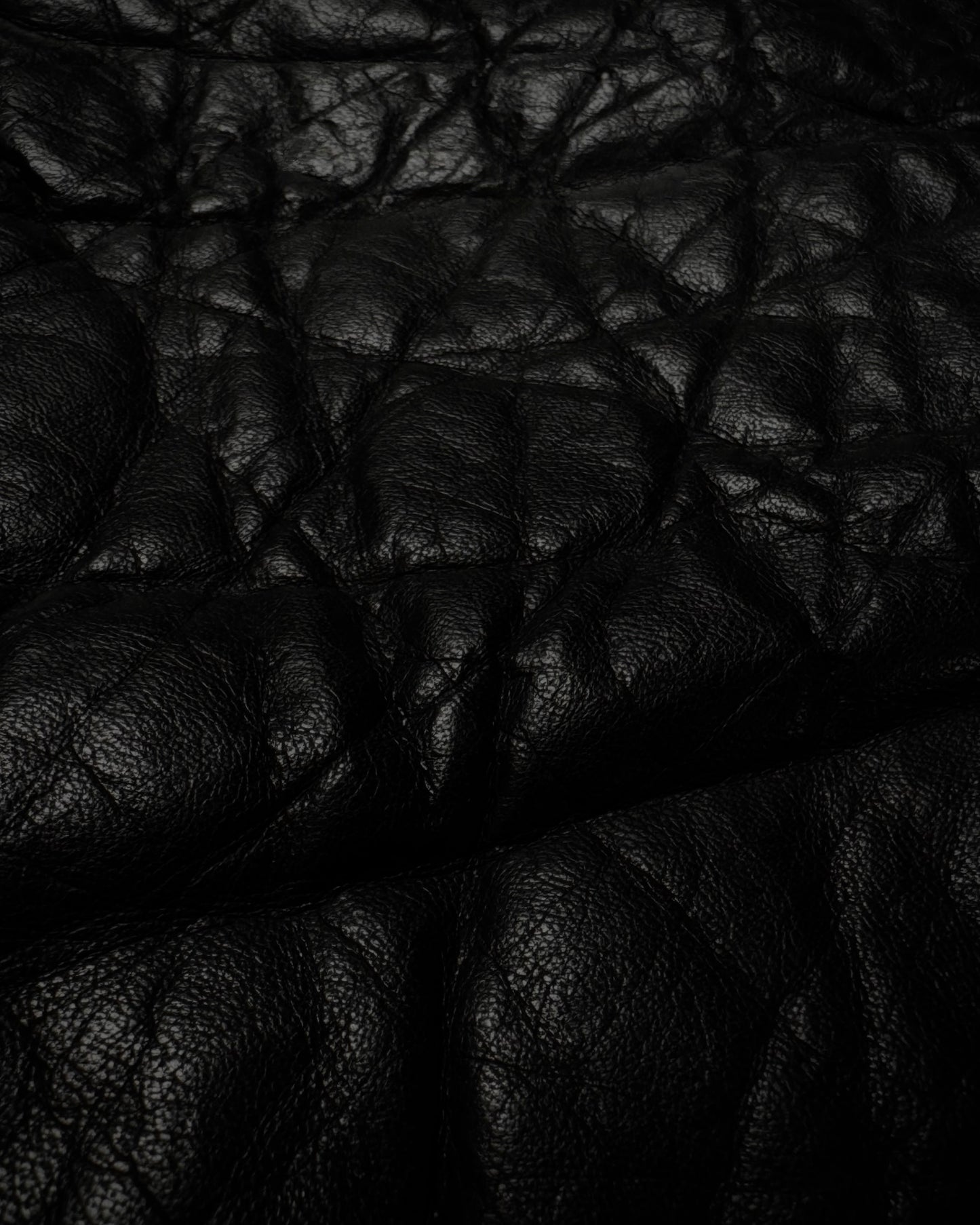 L.G.B. Hooded Textured Leather Parka