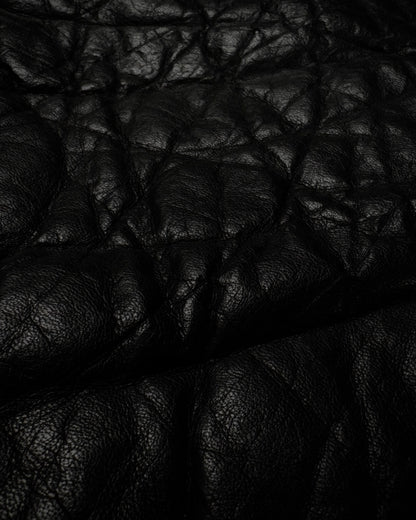 L.G.B. Hooded Textured Leather Parka