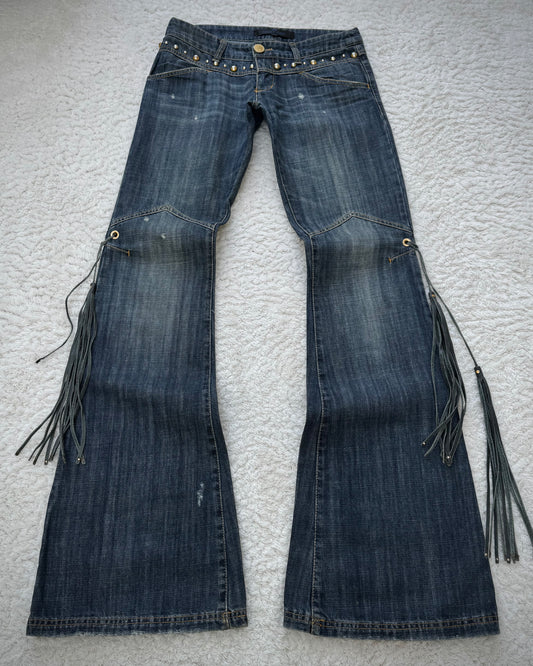 Celyn B. Sword Knee Tassel Flared Jeans
