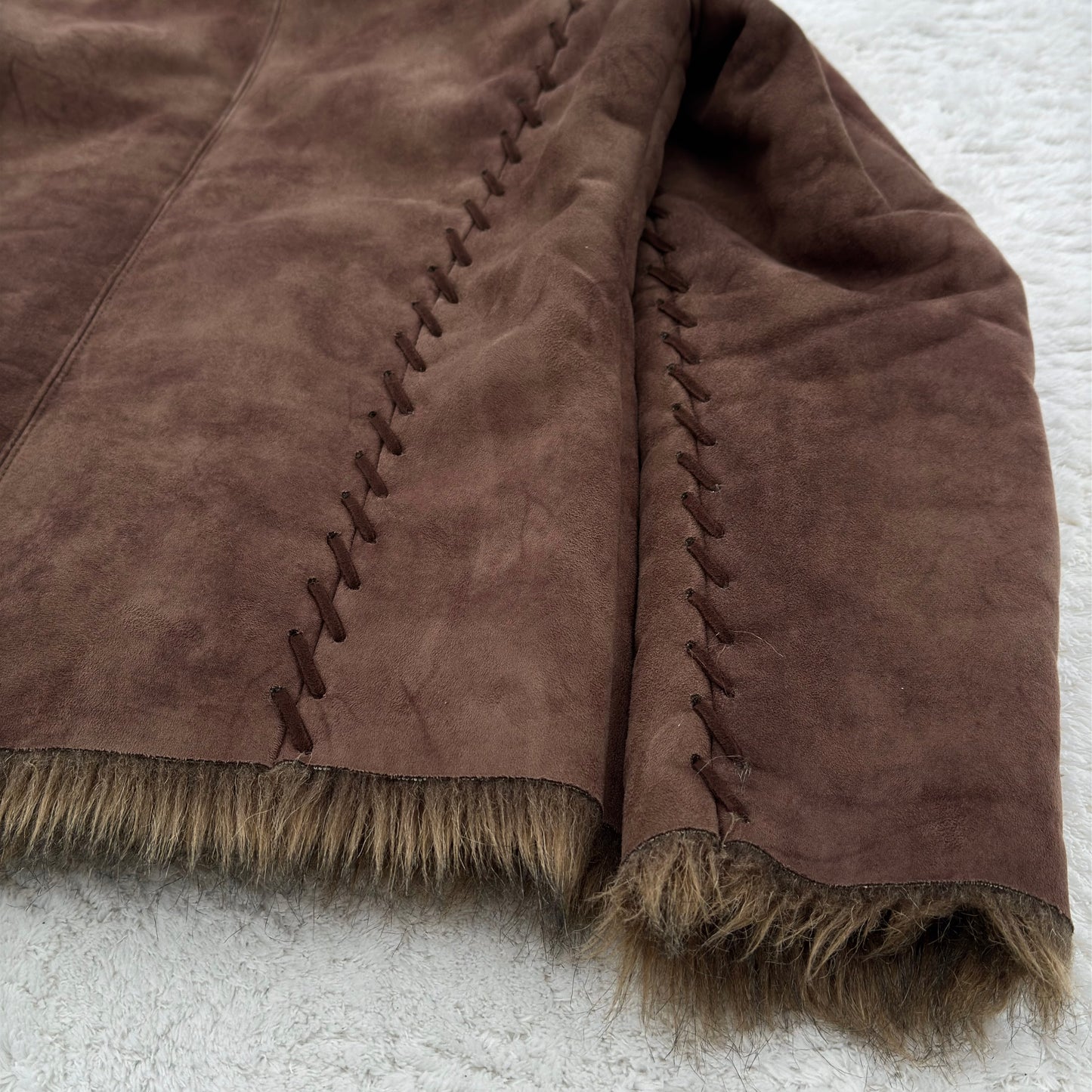 Schlüssel Scar Stitched Fur Jacket