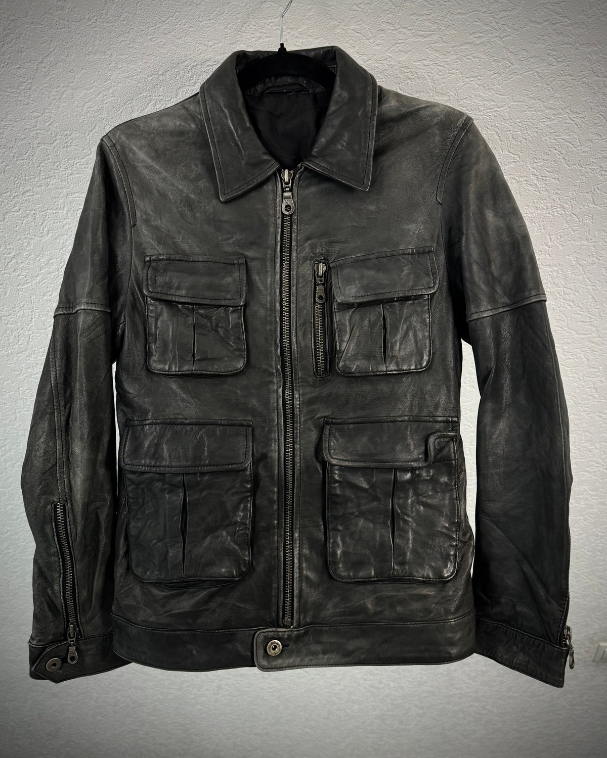 Acoustic Five Pocket Sheepskin Leather Jacket