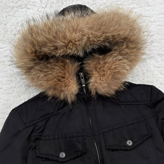 5351 Pour Les Hommes Detachable Fur Hood Puffer Jacket
