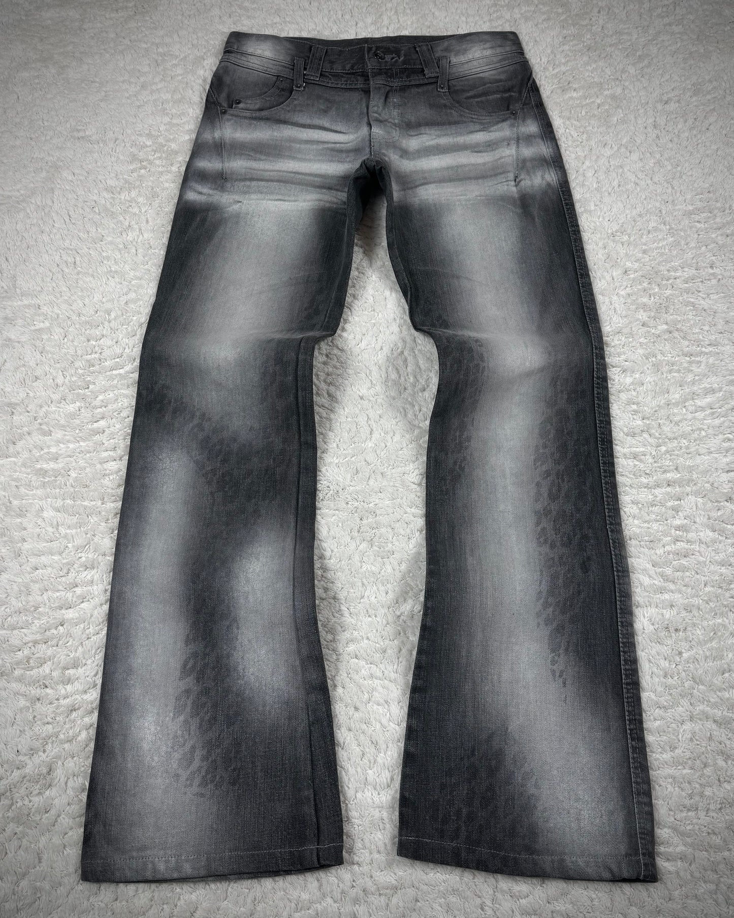 Semantic Design Leopard Imprint Bootcut Jeans