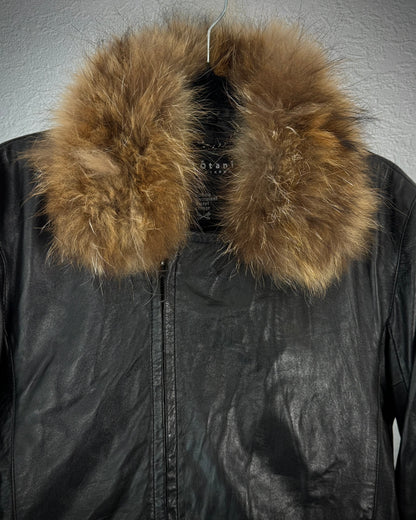 Otani Hikaku Raccoon Fur Leather Jacket