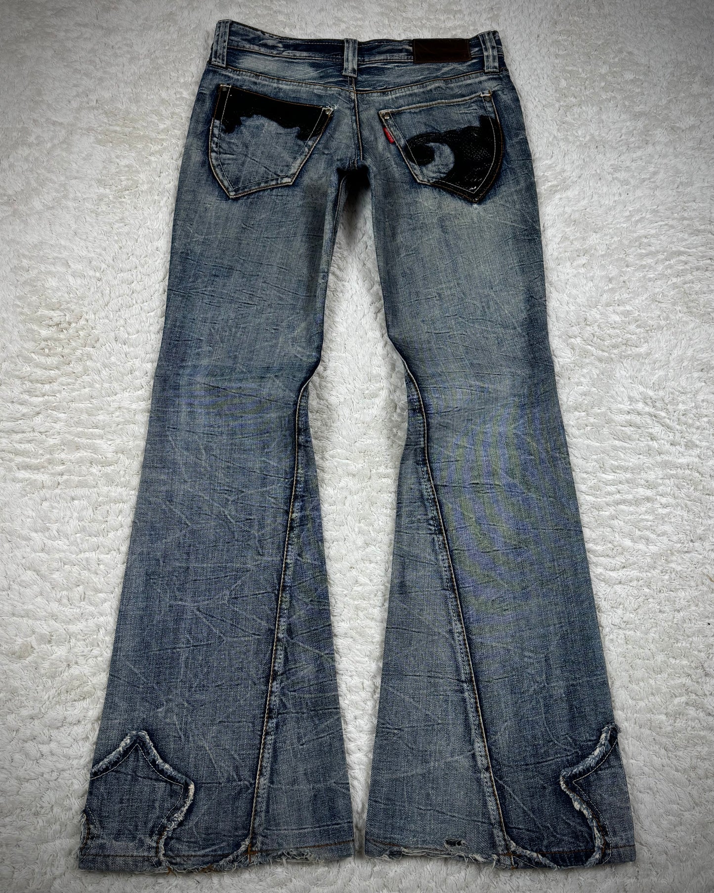 Tornado Mart Python Arc Flared Jeans