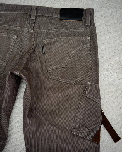 Tornado Mart Vintage Lace Up Flared Pants