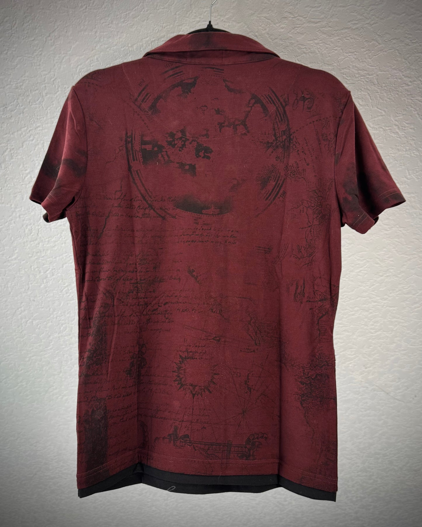In The Attic Double Layered Poem Polo Shirt