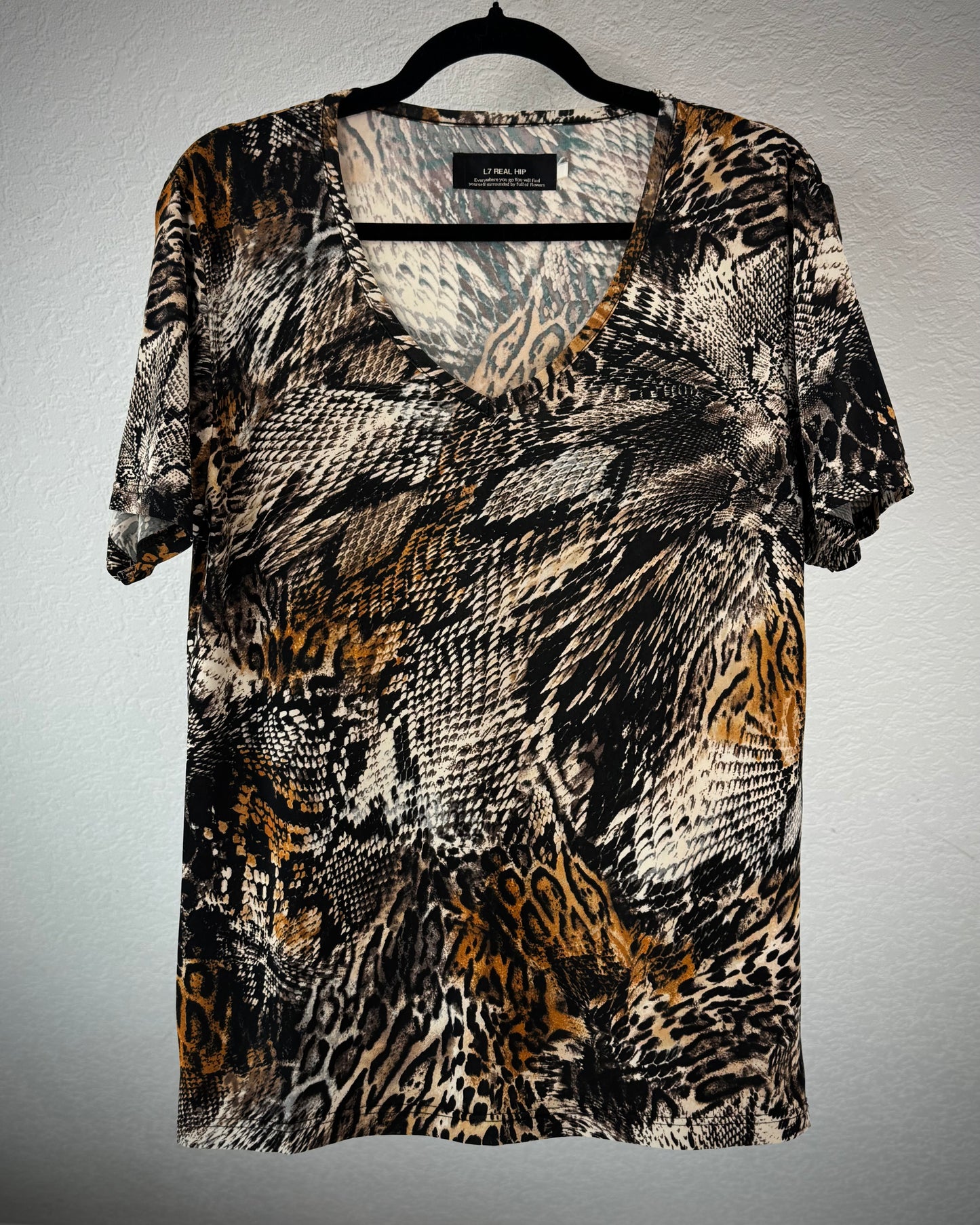 L7 Real Hip Python Leopard T-Shirt
