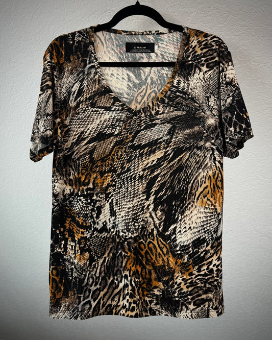 L7 Real Hip Python Leopard T-Shirt
