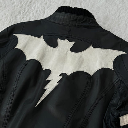 L.G.B. Bat Leather Rider Jacket