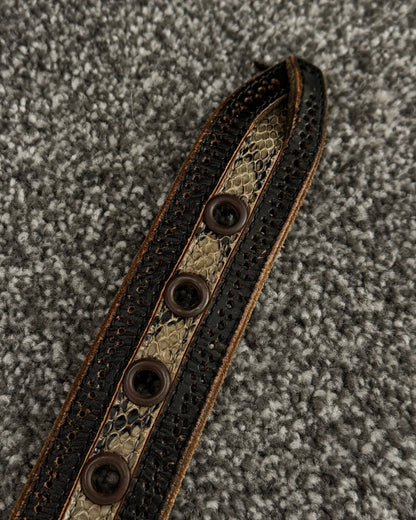 Tornado Mart Python Detailed Vintage Belt