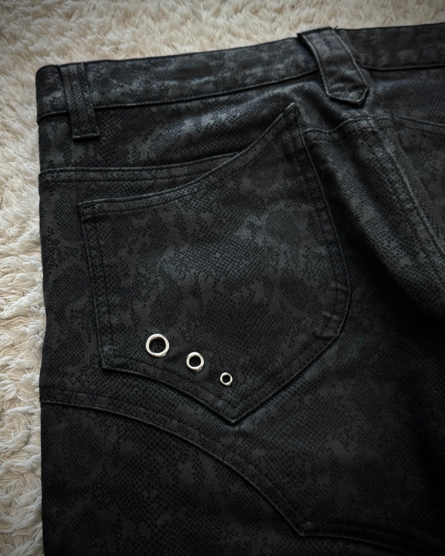 Semantic Design Python Pattern Flared Pants