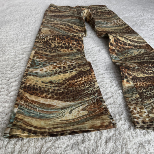 Tornado Mart Crazy Leopard Flared Pants