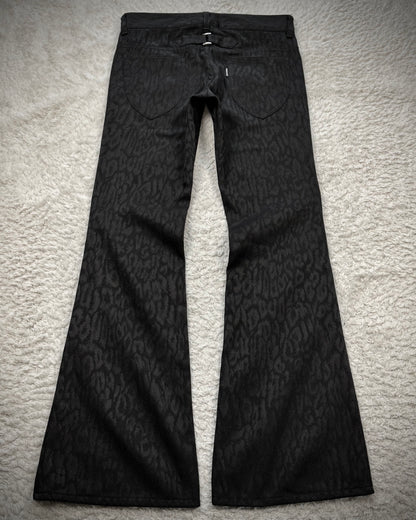 Tornado Mart Leopard Woven Flared Pants